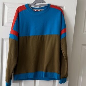 Cotopaxi Men's Crewneck Sweater - Blue, Red, and Brown